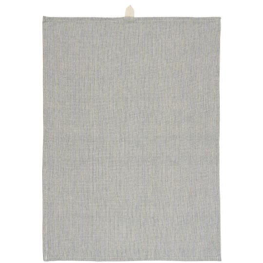 Tea Towel with thin dark blue stripes