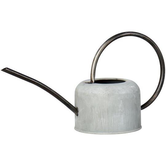 Watering can grey w/black handle and spout 0.9 ltr