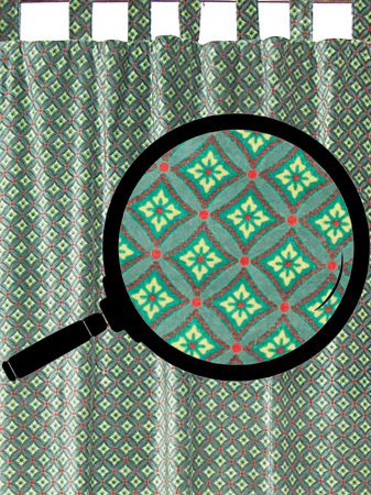 Velvet Curtain Green