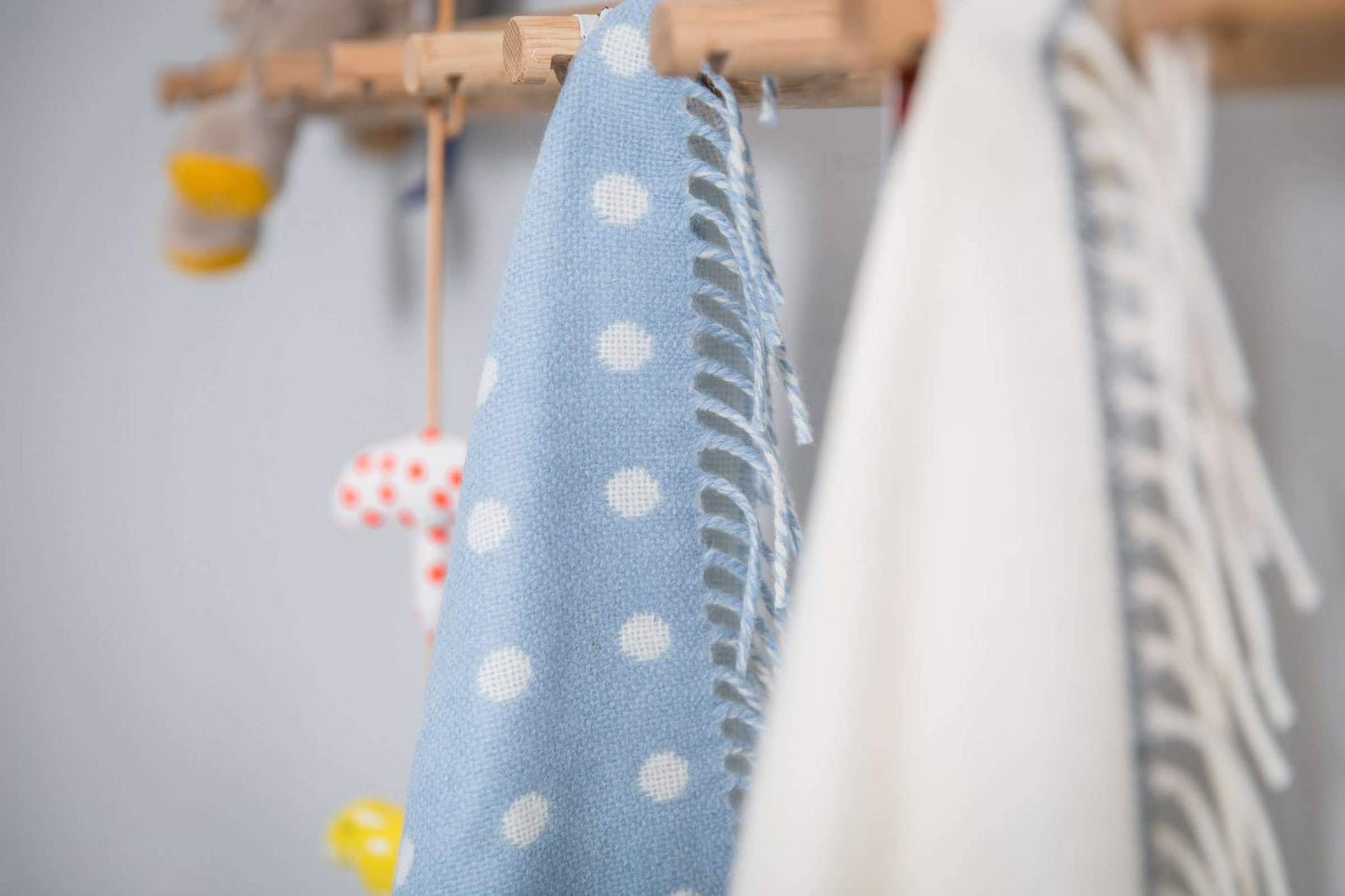 Foxford Blue Spot Baby Blanket