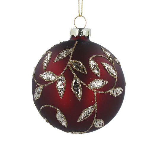 Christmas Bauble Burgundy