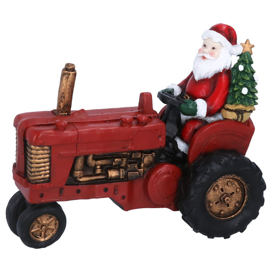 Santa on Tractor