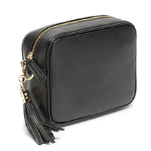 Load image into Gallery viewer, Black Leather Crossbody Bag