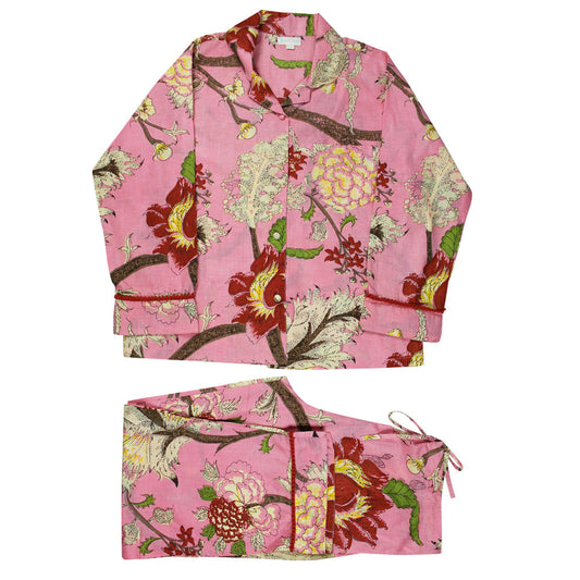 Pink Botanical Print Pyjamas