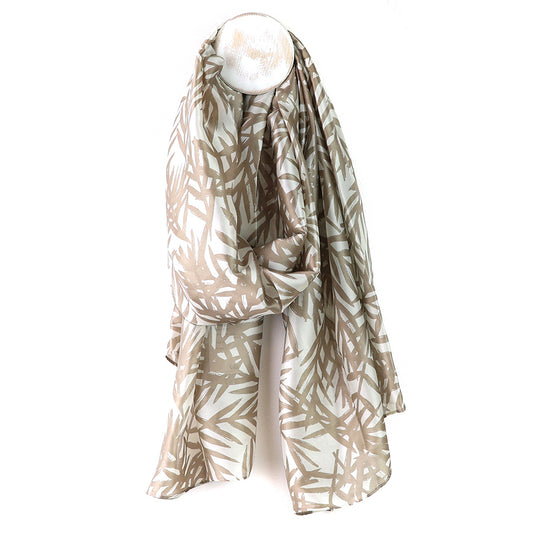 Silky Bamboo Print Scarf