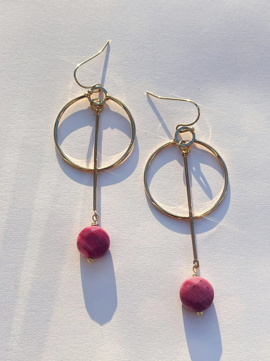 Rhodonite Earrings