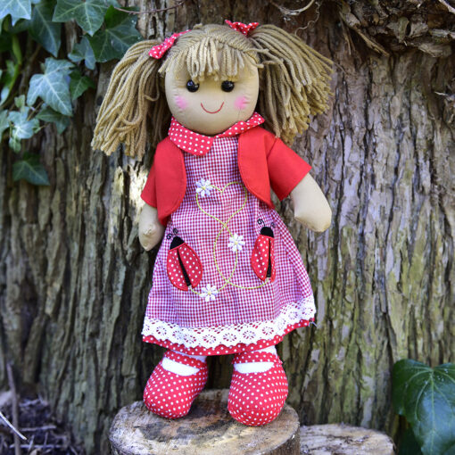 Ladybird Dress Rag Doll