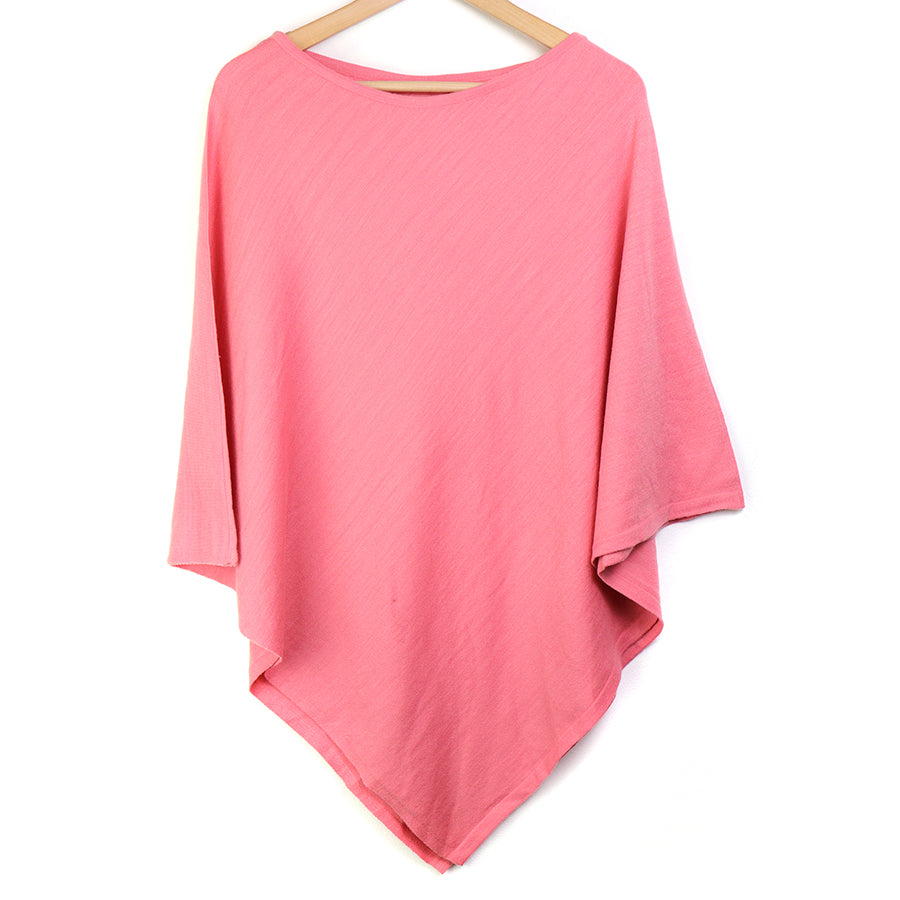 Cream recycled blend poncho