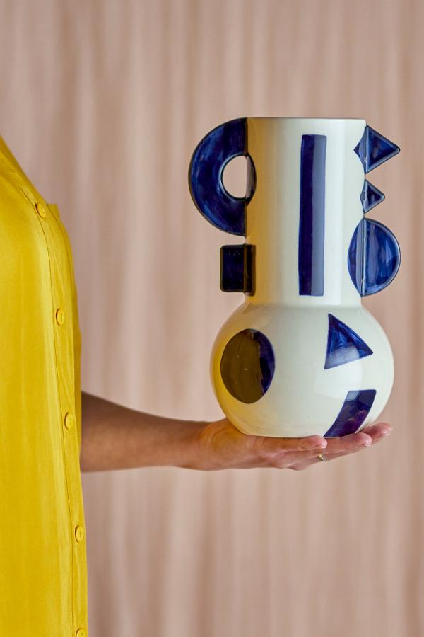 Graphica Vase Blue