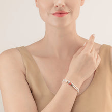 Load image into Gallery viewer, Princess Pearls bracelet Wrap Around gold multicolour Art Nouveau