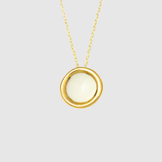 Halo Necklace White