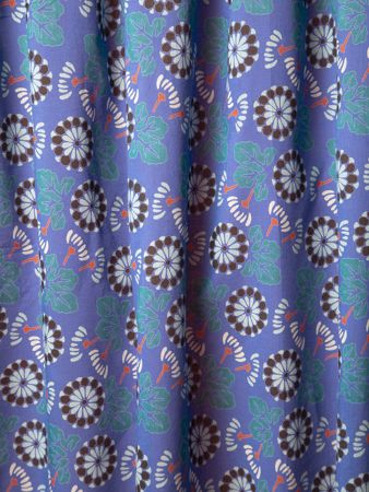 Voile Curtain Oak Blue