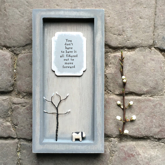 Wooden Sentiment Frame - Move Forward