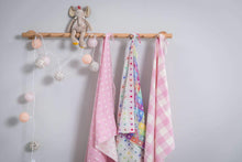 Load image into Gallery viewer, Foxford Pink Check Baby Blanket