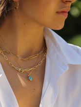 Load image into Gallery viewer, Turquoise Tear Drop Necklace
