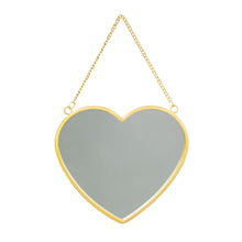 Load image into Gallery viewer, Gold Heart Mirror