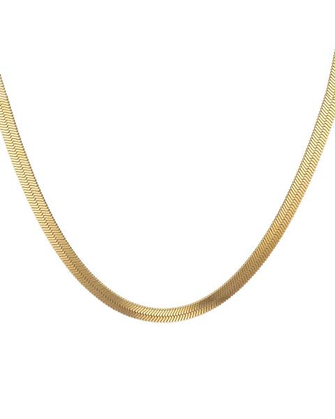 Gold Flat Snake Chain