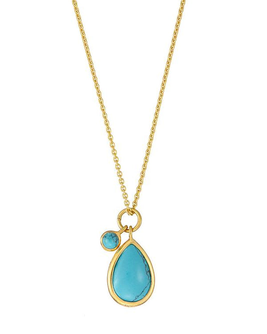 Turquoise Tear Drop Necklace