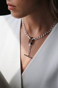 Smokey Quartz Silver Necklace