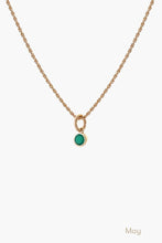 Load image into Gallery viewer, Birthstone Necklace Gold