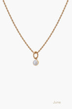 Load image into Gallery viewer, Birthstone Necklace Gold