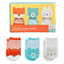 Load image into Gallery viewer, Organic Baby Socks 3 Pairs