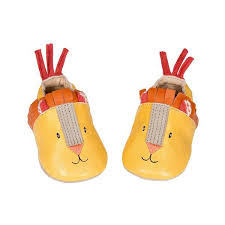 Leather Baby Lion Slippers