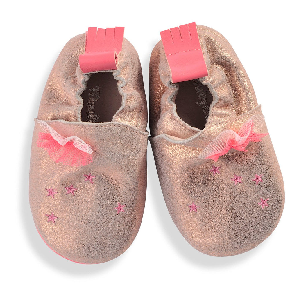 Leather Baby Ballerina Slippers