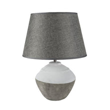 Load image into Gallery viewer, Stoneware Lamp Cali With Grey Shade