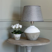 Load image into Gallery viewer, Stoneware Lamp Cali With Grey Shade