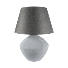 Load image into Gallery viewer, Stoneware Lamp Leo With Grey Shade
